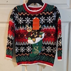 33 DEGREES LITTLE KIDS PUPPY CHRISTMAS SWEATER: NEW WITH TAGS: SIZE XL (7)
